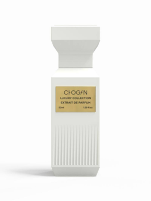 Chogan Luksuzni Parfem - Detaljni close-up elegantnog dizajna staklene bočice